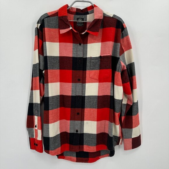 Backcountry Men's Fendler Light Flannel Button Down Shirt sz XL Red Plaid - Picture 1 of 11